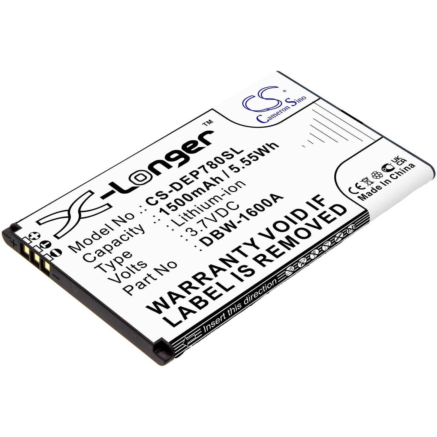 Battery for Doro Secure 780x 1500mAh / 5.55Wh