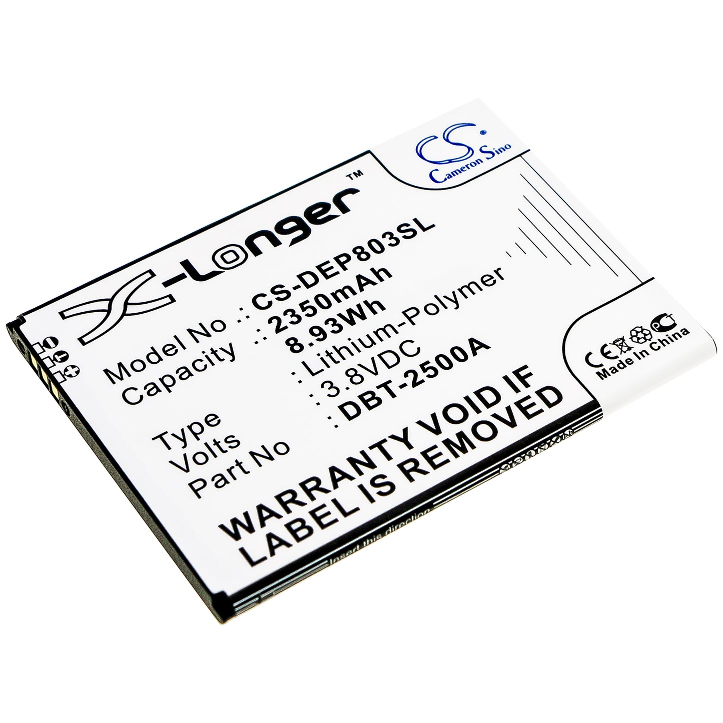 Battery for Doro 8035 2350mAh / 8.93Wh