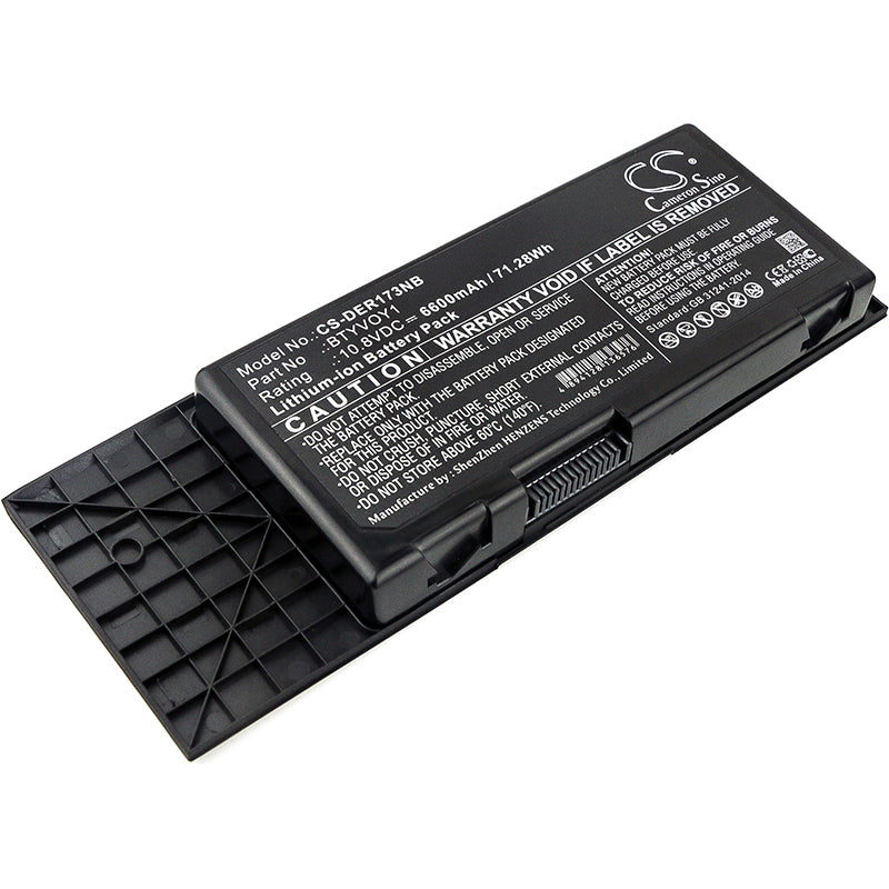 Batteri till DELL Alienware M17x R3-3D 6600mAh / 71.28Wh