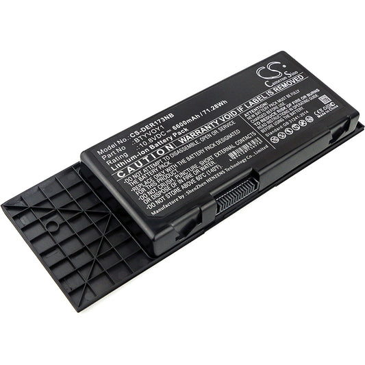 Batteri till DELL Alienware M17x R3-3D 6600mAh / 71.28Wh