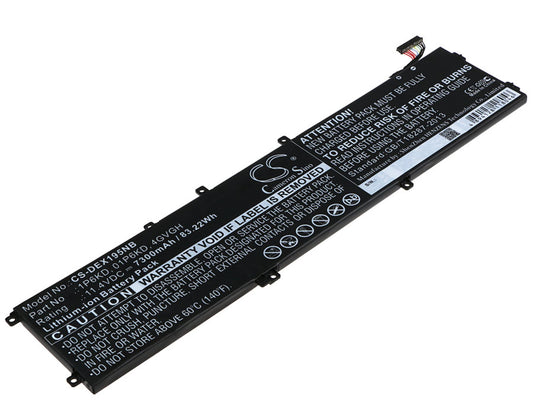 Battery for DELL XPS 15 9530 7300mAh / 83.22Wh