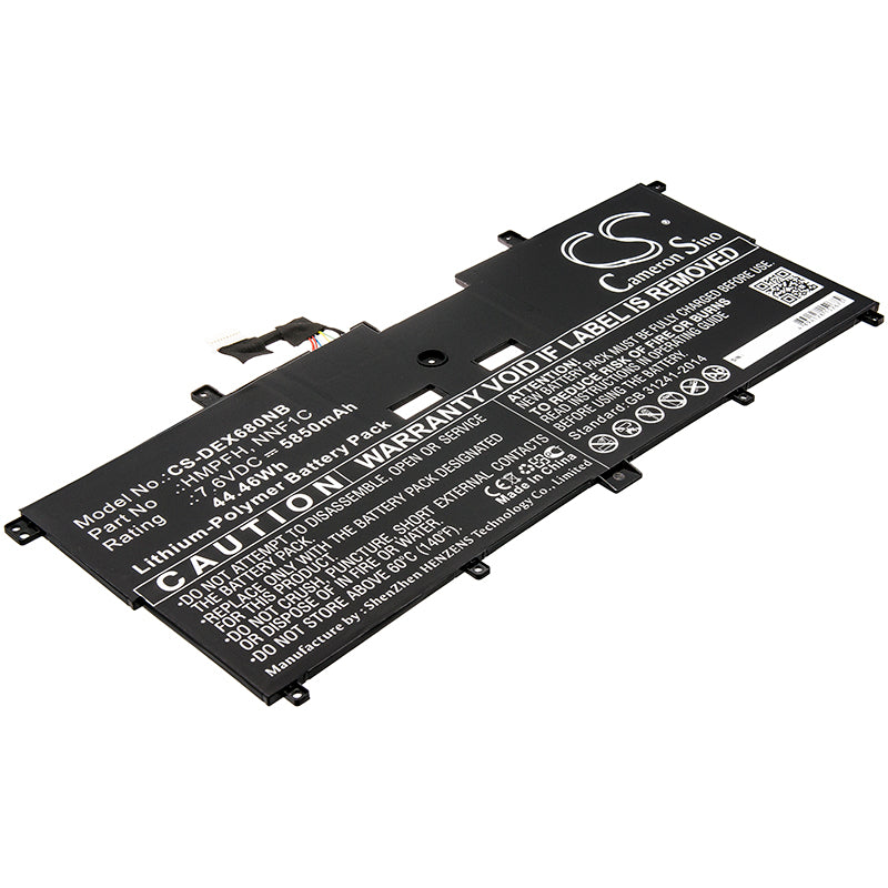 Battery for DELL XPS 9365 2-in-1 5850mAh / 44.46Wh