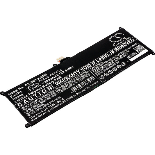 Battery for DELL XPS 12-9250-D1508TB 3900mAh / 29.64Wh