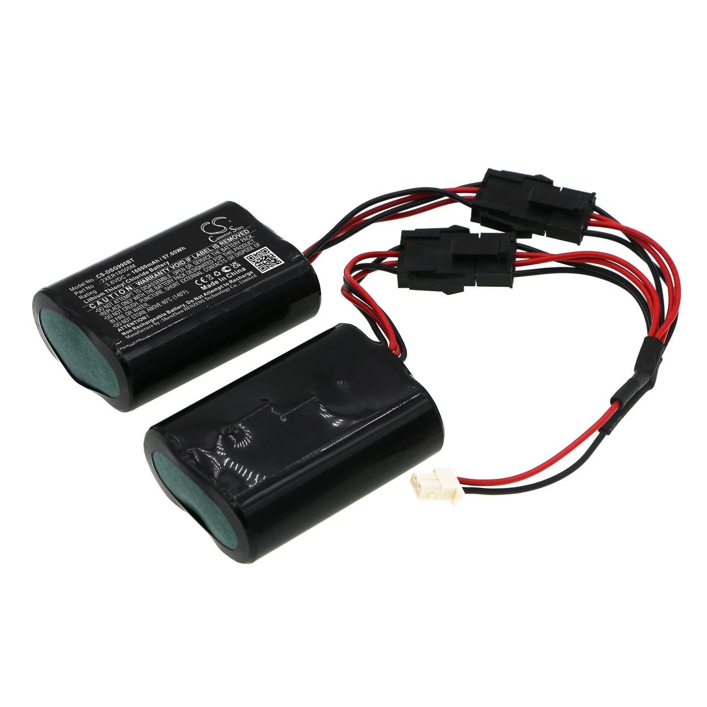 Akku Visonic MCS-740 sireenille 16000mAh / 57.6Wh