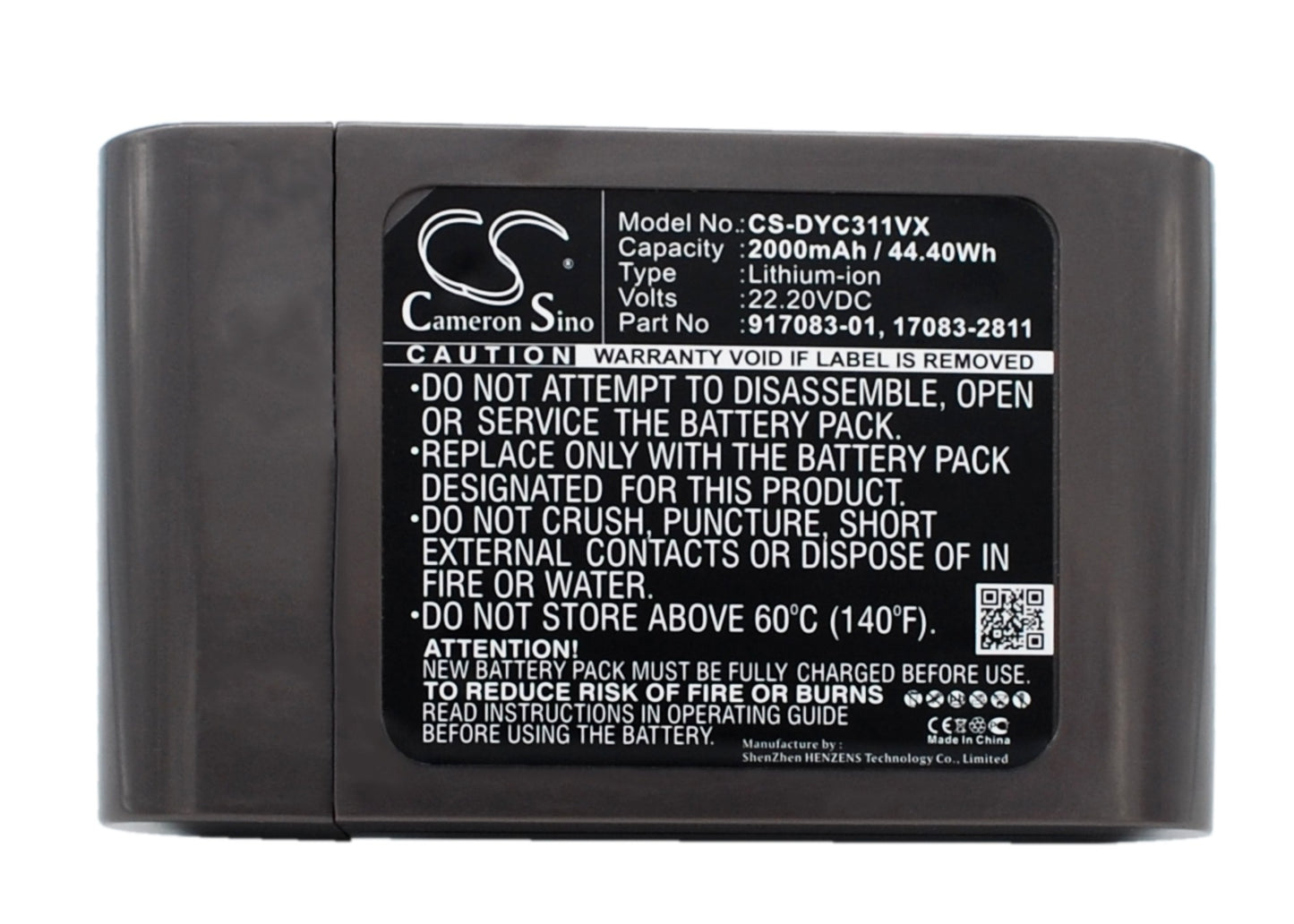 Battery for Dyson DC44 Animal Total Clean 2000mAh / 44.40Wh