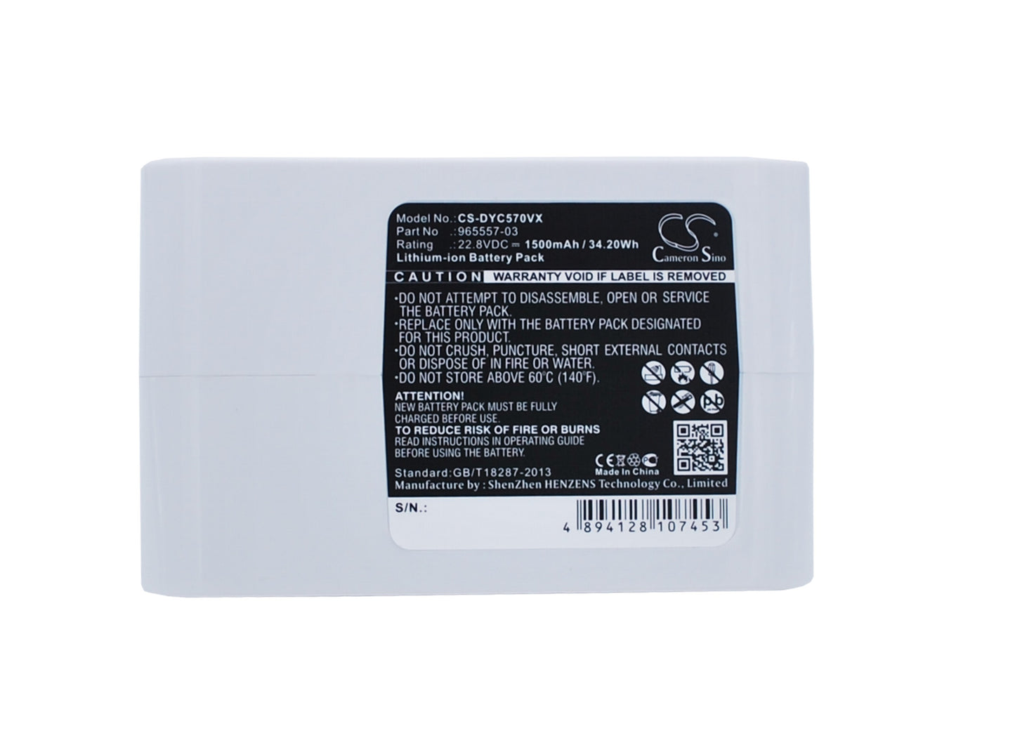 Batteri till Dyson DC34 1500mAh / 34.20Wh