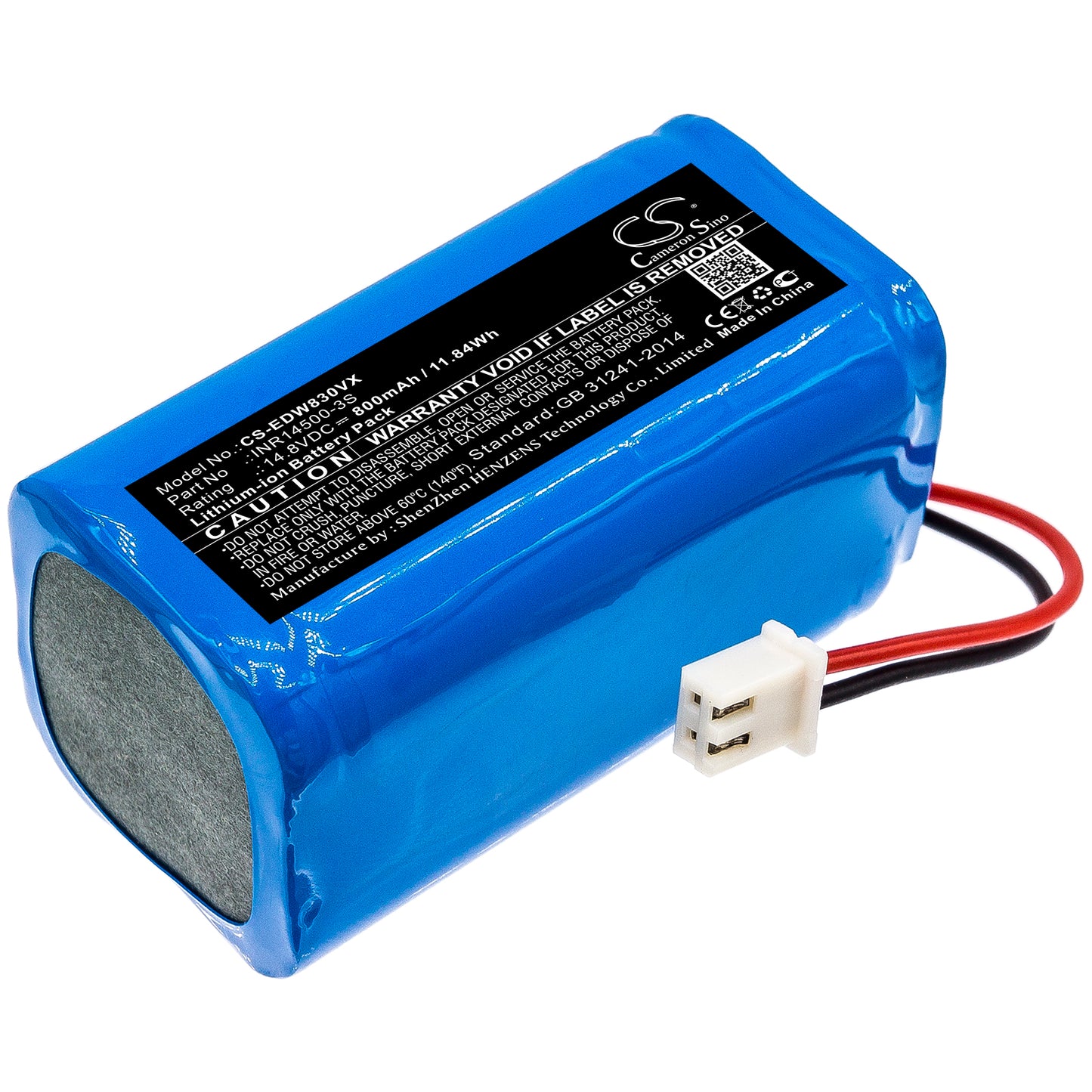 Battery for Ecovacs W830-RD 800mAh / 11.84Wh