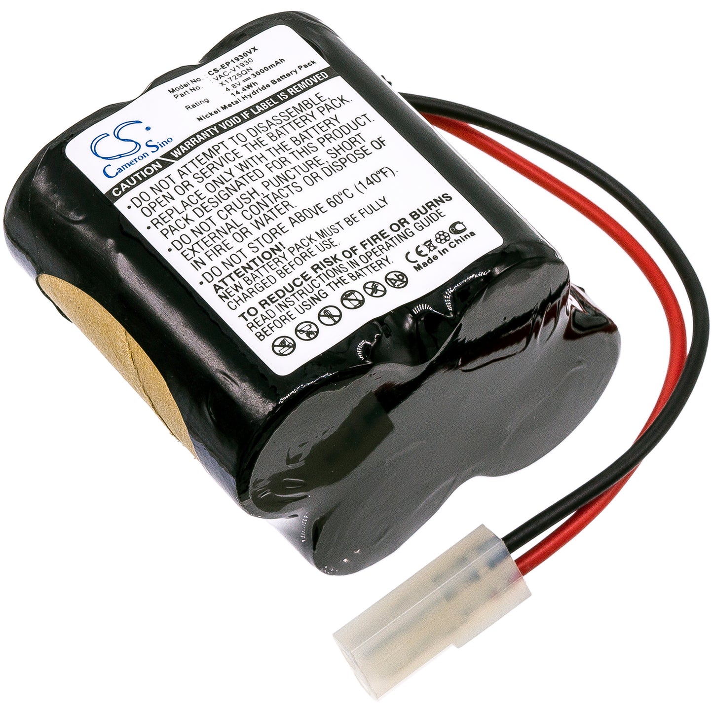 Battery for Euro Pro X1725QN 3000mAh / 14.40Wh