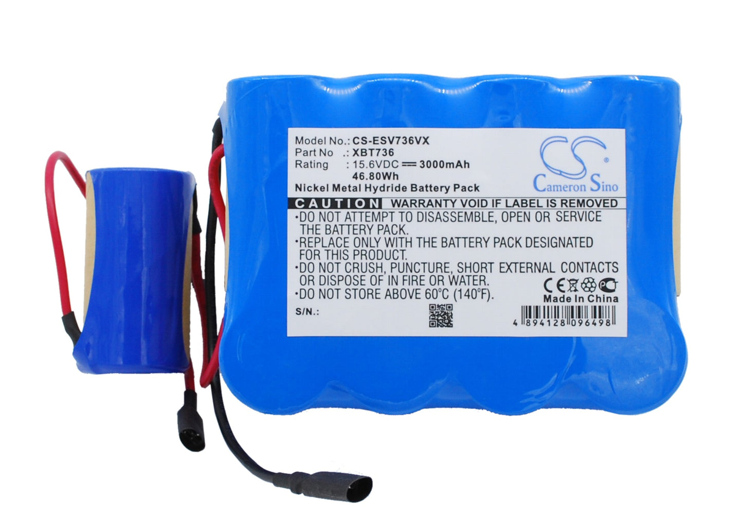 Batteri till Euro Pro Shark SV736R 3000mAh / 46.80Wh