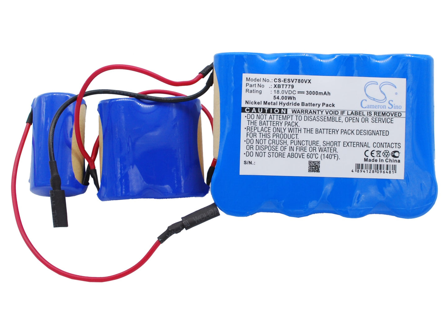 Batteri till Euro Pro Shark VX33 3000mAh / 54.00Wh
