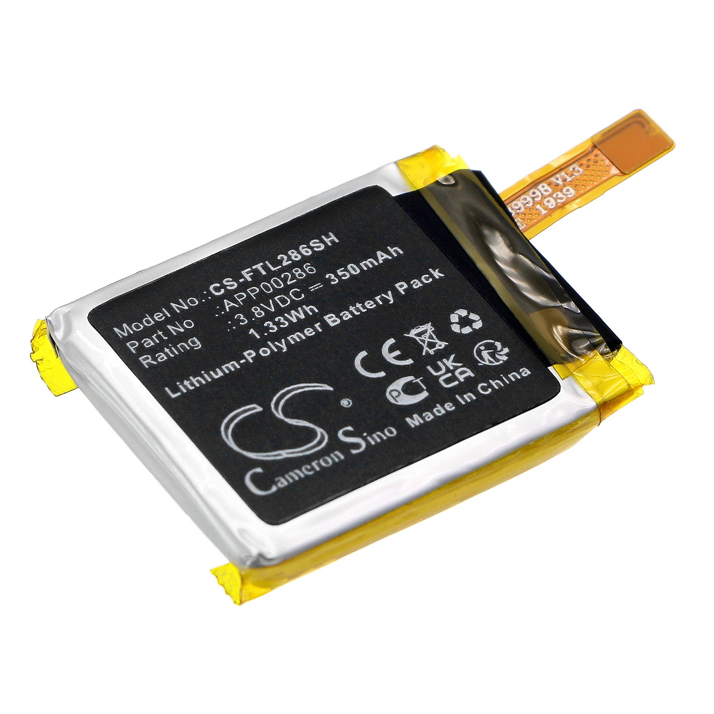 Akku FOSSIL DW9K1:lle 350mAh / 1,33Wh