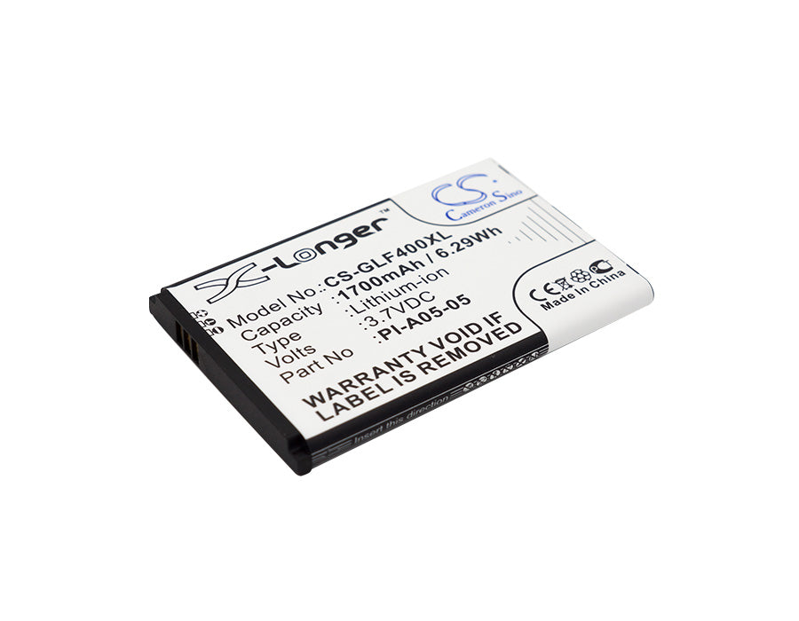 Golf Buddy DSC-GB400:n akku 1700mAh / 6,29Wh