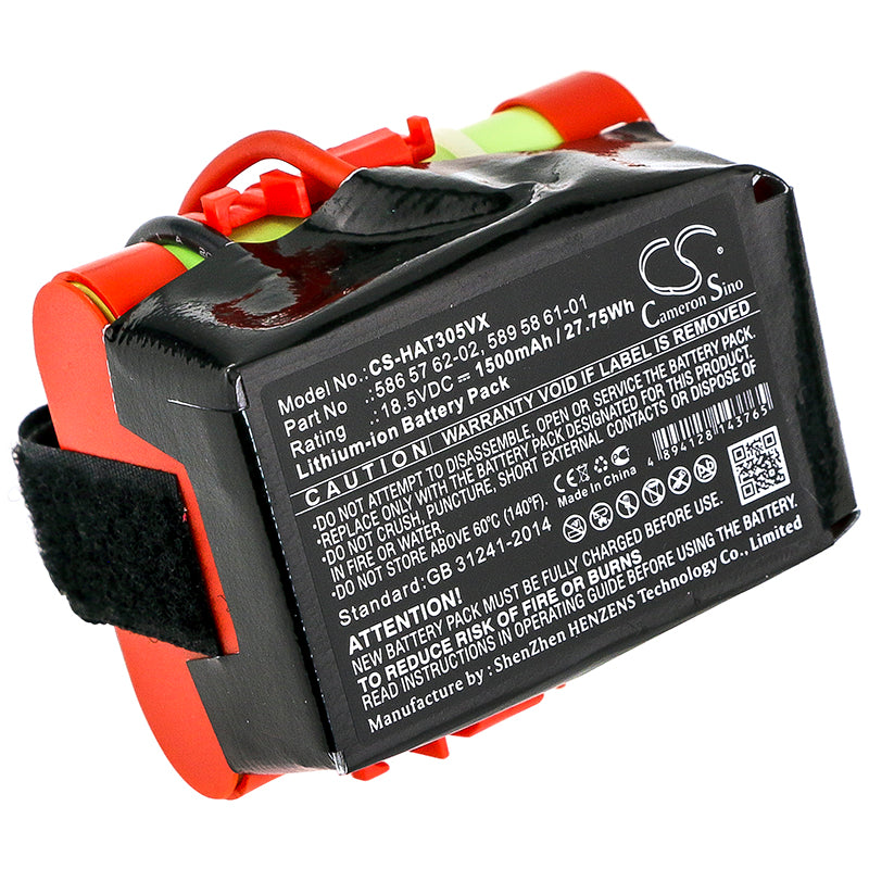 Batteri till Husqvarna Automower 308 1500mAh / 27.75Wh