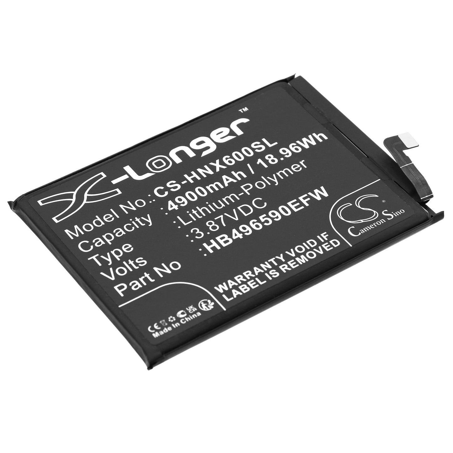 Battery for Honor VNE-LX1 4900mAh / 18.96Wh