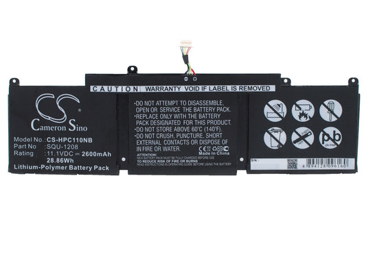 Battery for HP Chromebook 11 2000 2600mAh / 28.86Wh