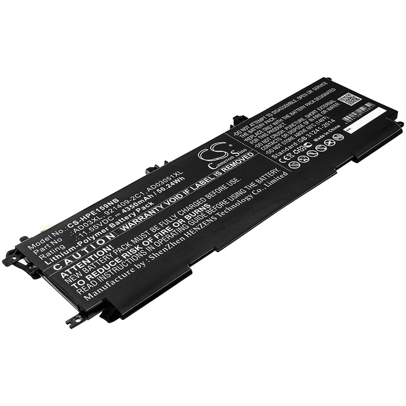 Battery for HP Envy 13-AD168TX 4350mAh / 50.24Wh
