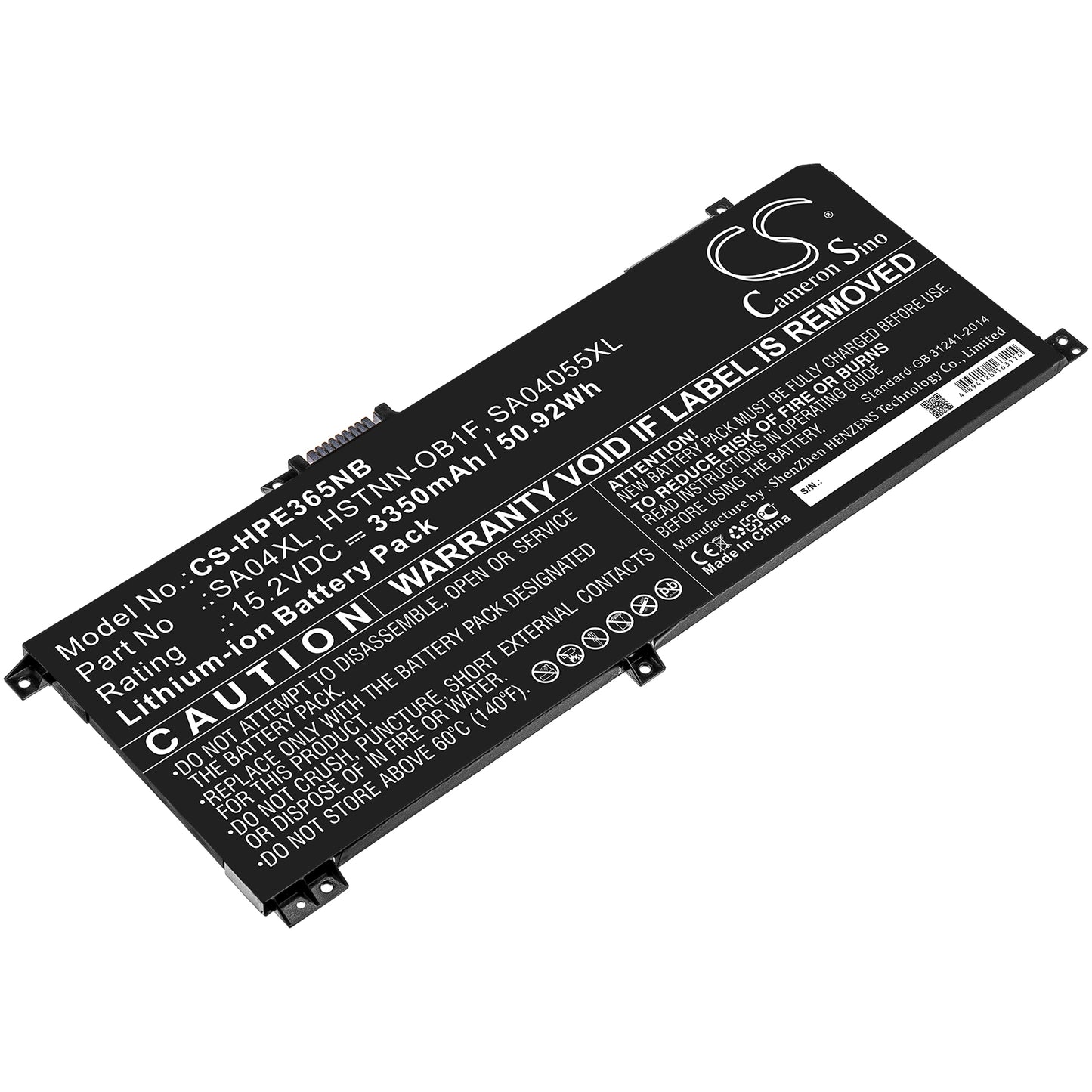 Batteri till HP Envy 15-DS0000NG 3350mAh / 50.92Wh