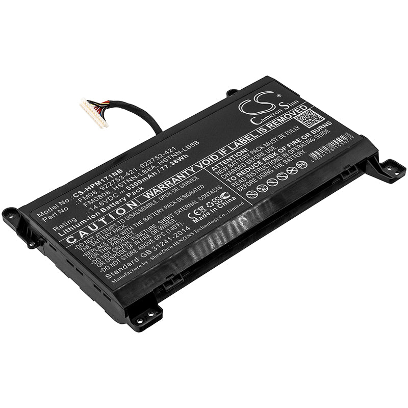 Battery for HP Omen 17-AN000UR 5300mAh / 77.38Wh