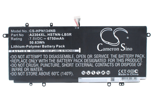 Battery for HP Chromebook 14-q001sa 6750mAh / 50.63Wh