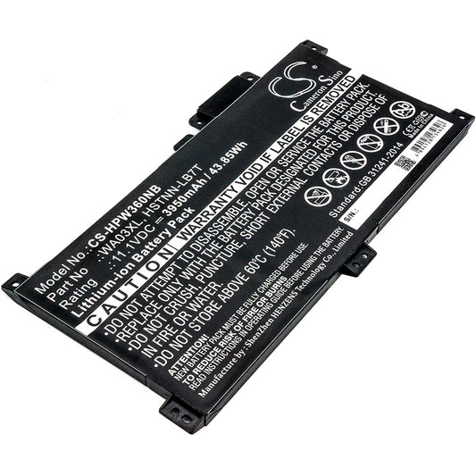 Battery for HP Pavilion X360 15-BR101NE 3950mAh / 43.85Wh