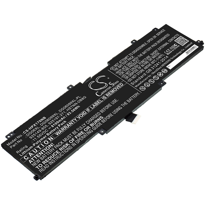 Batteri till HP OMEN X 17-ap002np 8100mAh / 93.56Wh