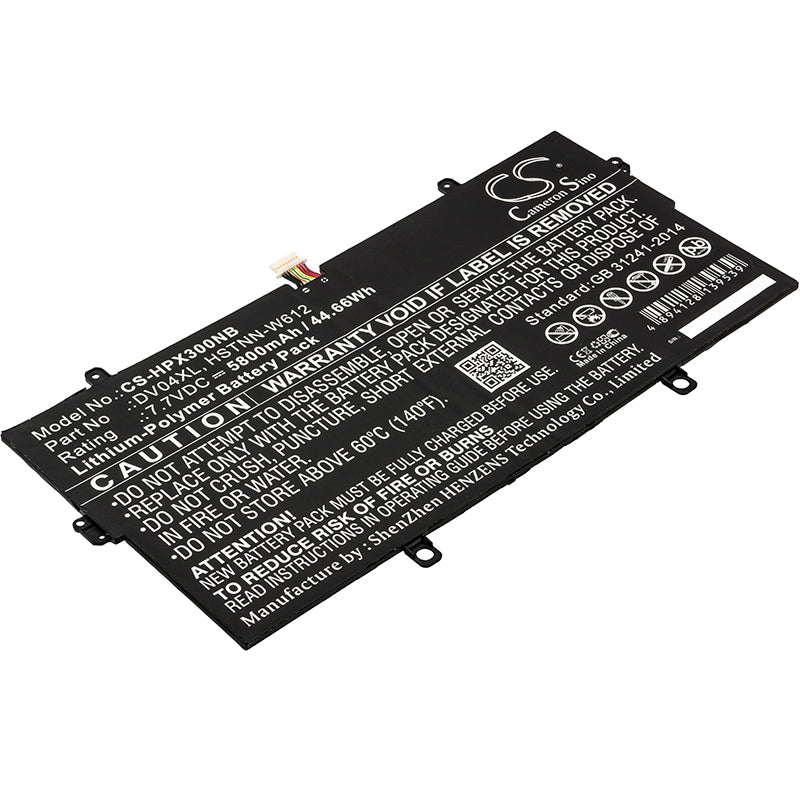 Battery for HP X9U16LT 5800mAh / 44.66Wh