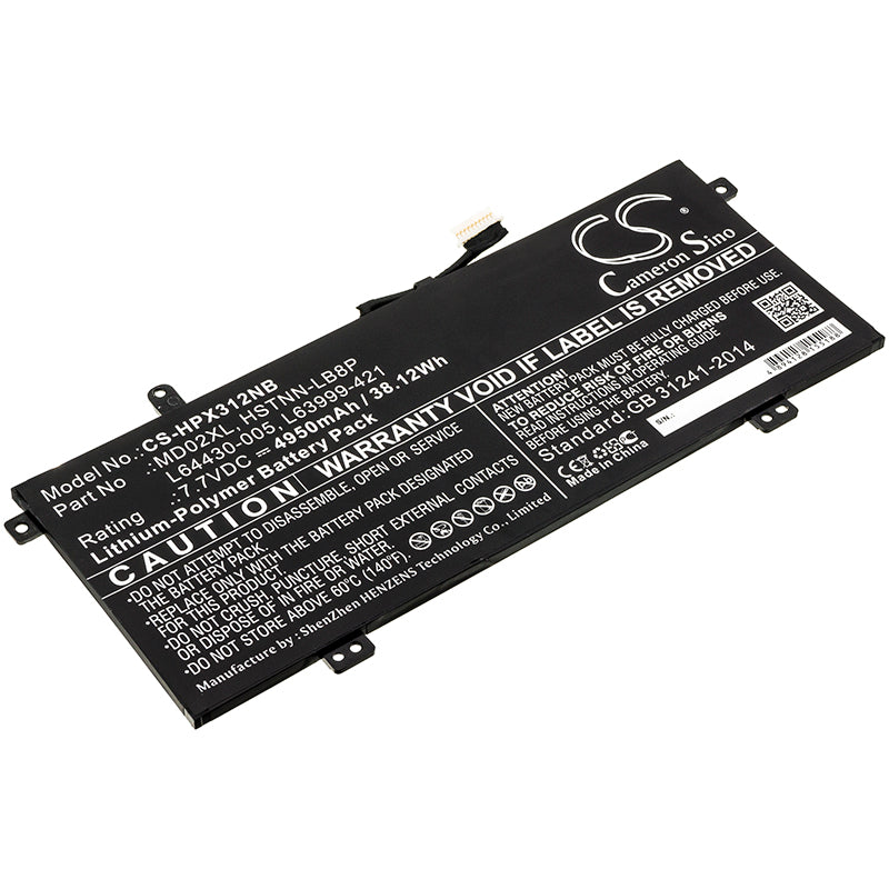 Akku HP Chromebook X360 12B-CA0001NA 4950mAh / 38.12Wh