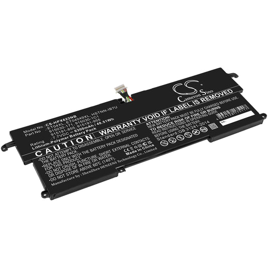 Akku HP Elitebook X360 1020 G2:lle (2tn00es 6300mAh / 48.51Wh