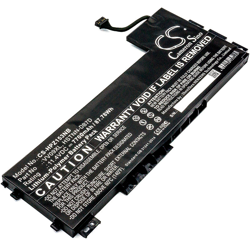 Battery for HP ZBook 15 G4(Y6K27EA) 7700mAh / 87.78Wh