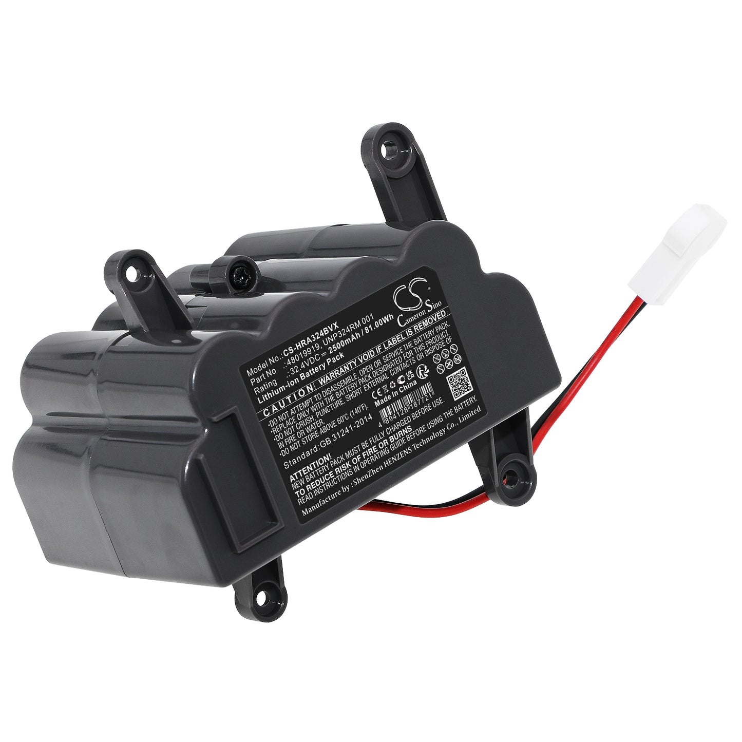 Battery for Hoover UNP324RM 1001 2500mAh / 81.00Wh