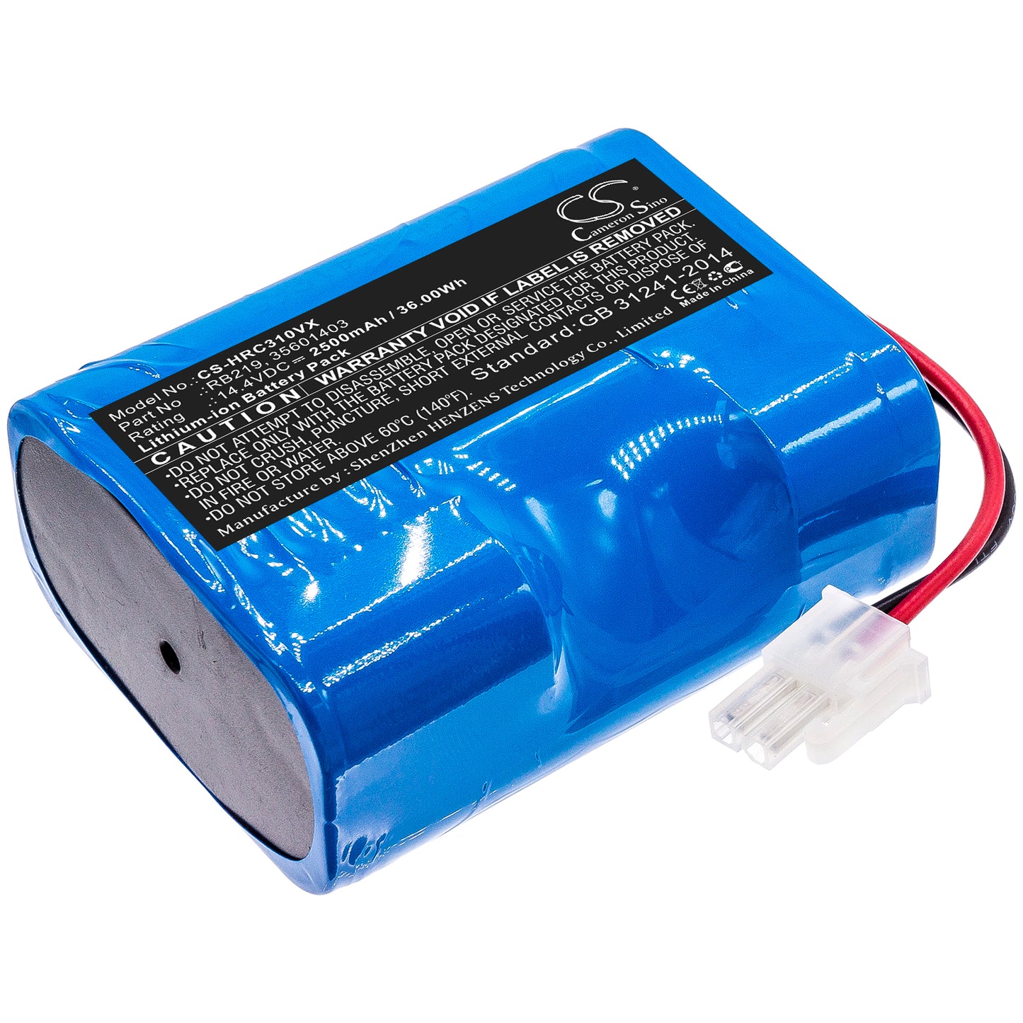 Battery for Hoover RBC031B 2500mAh / 36.00Wh