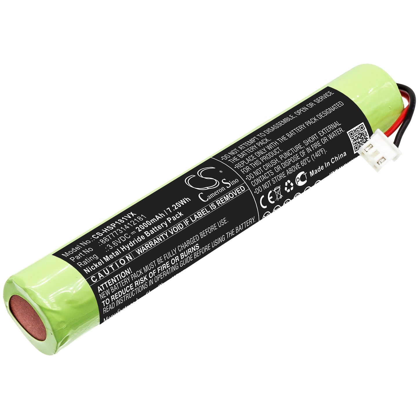 Battery for Hurricane Spin Scrubber 2000mAh / 7.20Wh