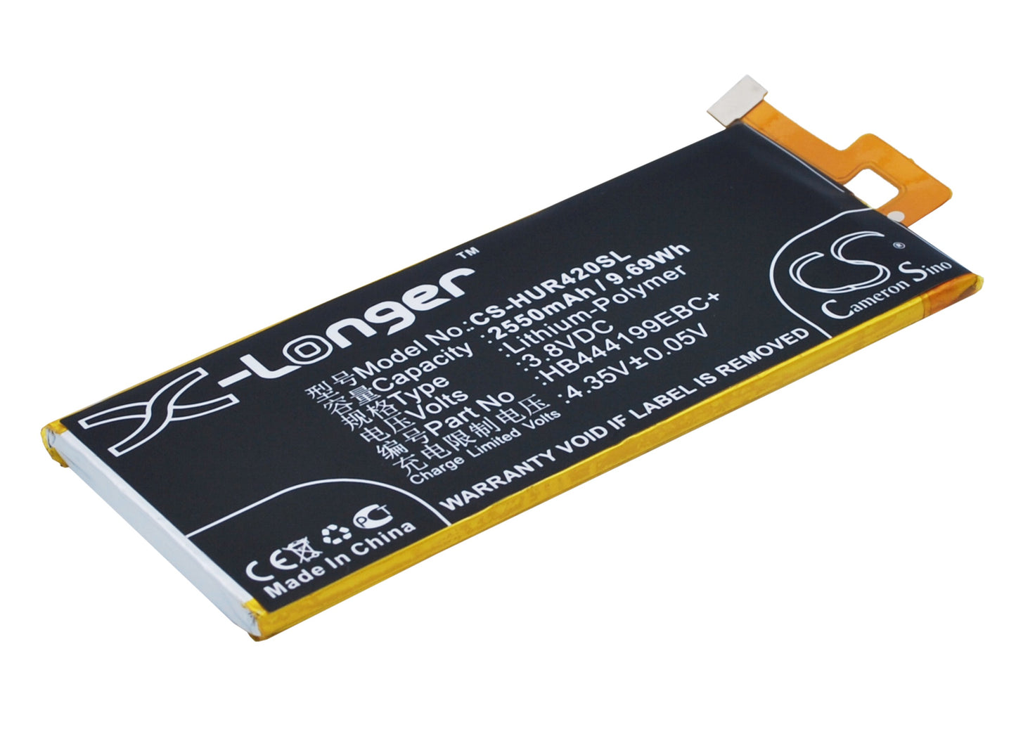 Batteri till Huawei CHC-U01 2550mAh / 9.69Wh