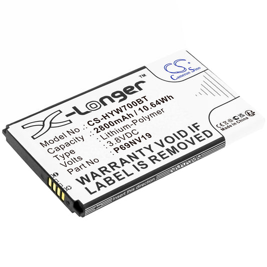 Batteri till ADT WTS700 Resideo 7" Wireless Sec 2800mAh / 10.64Wh
