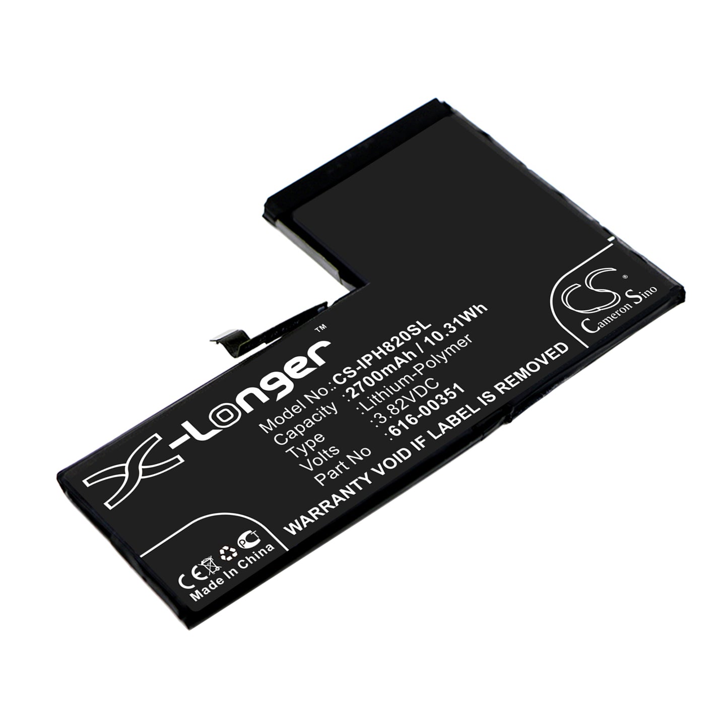 Batteri till Apple  iPhone X 2700mAh / 10.31Wh
