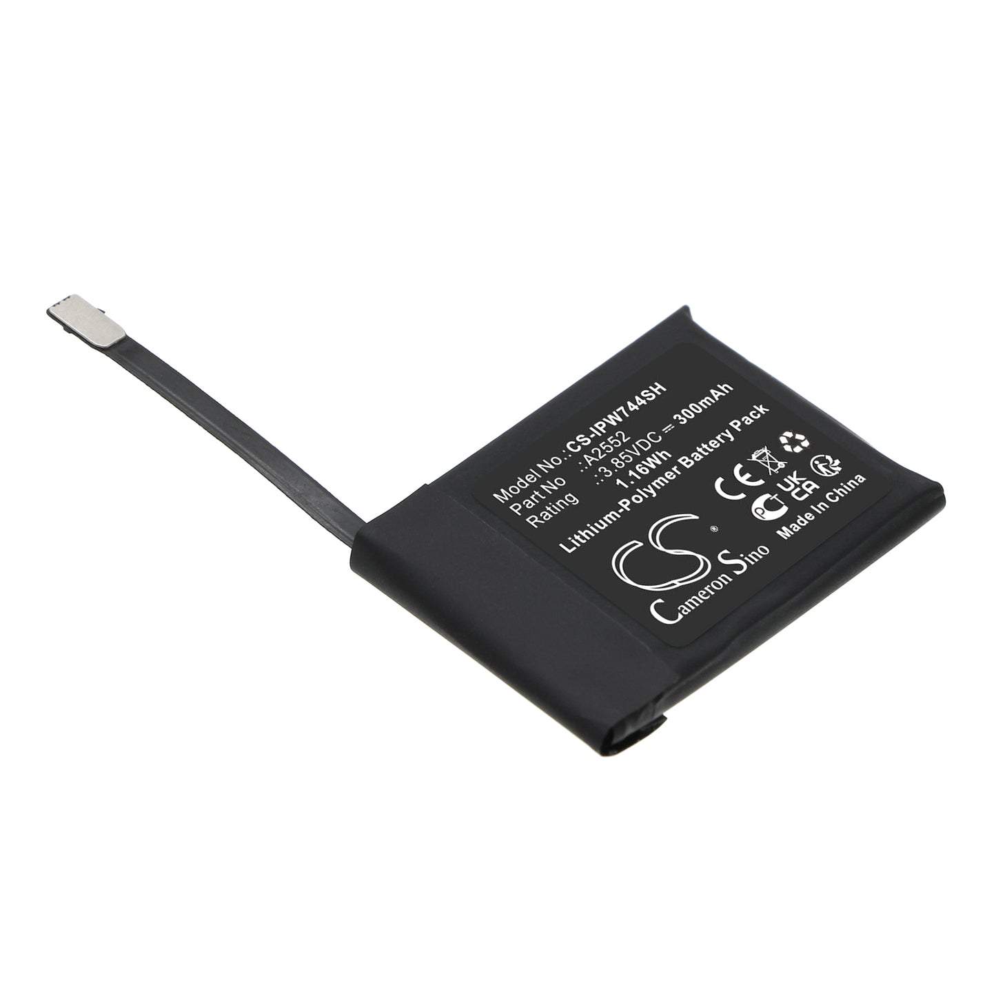 Batteri till Apple  Watch Series S7 45mm 300mAh / 1.16Wh