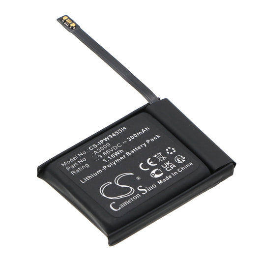 Batteri till Apple  Watch Series S9 45mm 300mAh / 1.16Wh