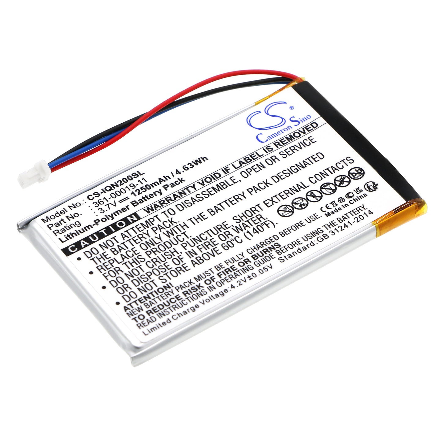 Akku Garmin Nuvi 205T 1250mAh / 4.63Wh
