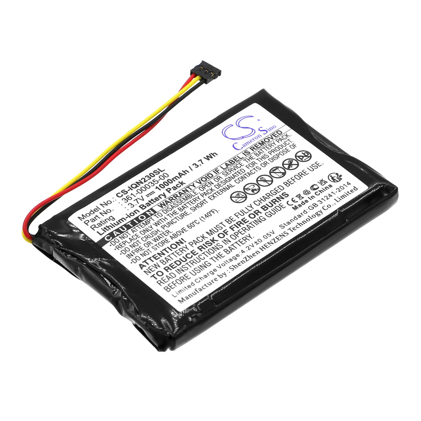 Akku Garmin Nuvi 2360LM 1000mAh / 3.70Wh