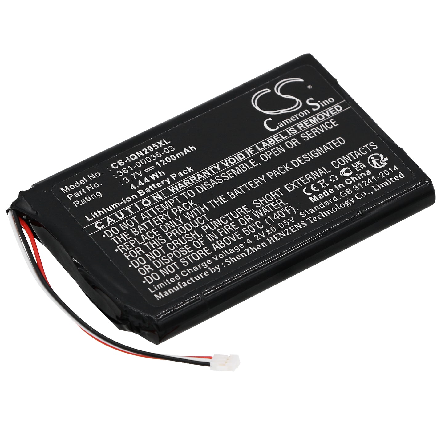 Battery for Garmin Nuvi 2405LT 1200mAh / 4.44Wh