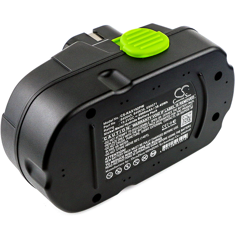 Batteri till Kawasaki 691240 2000mAh / 38.40Wh