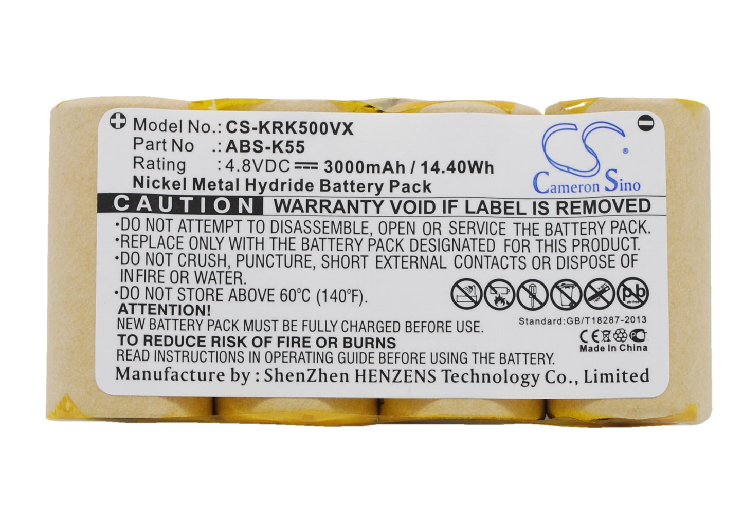Batteri till KARCHER K50 1.258-114.0 3000mAh / 14.40Wh