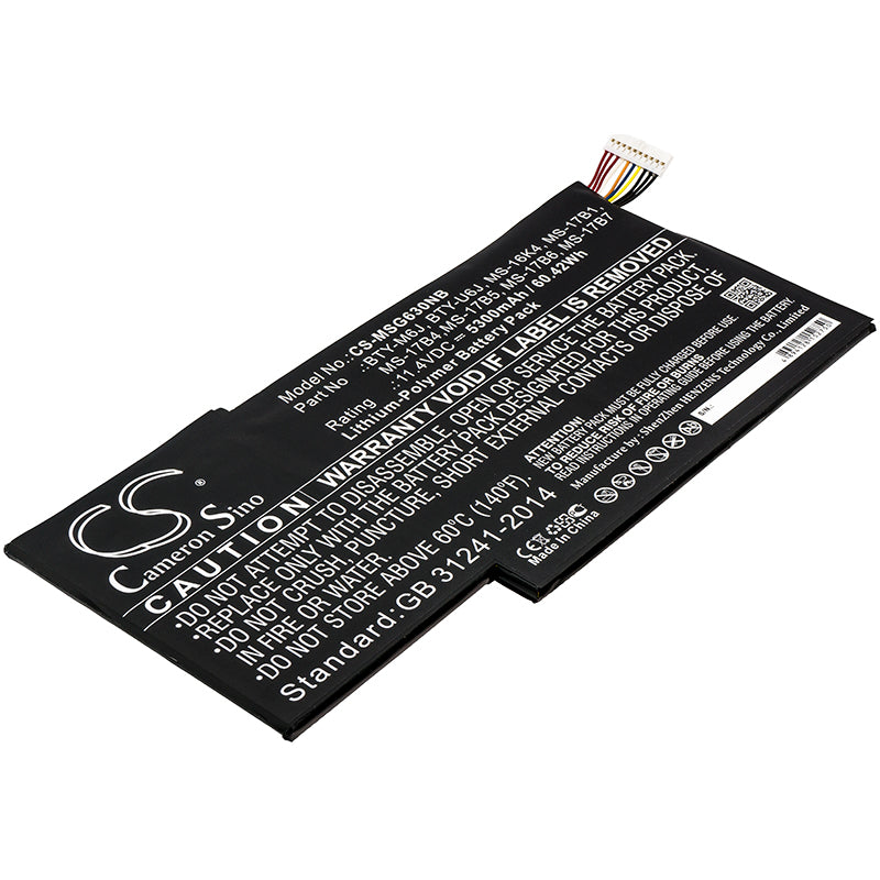 Batteri till MSI GS63VR 7RF-494UK 5300mAh / 60.42Wh