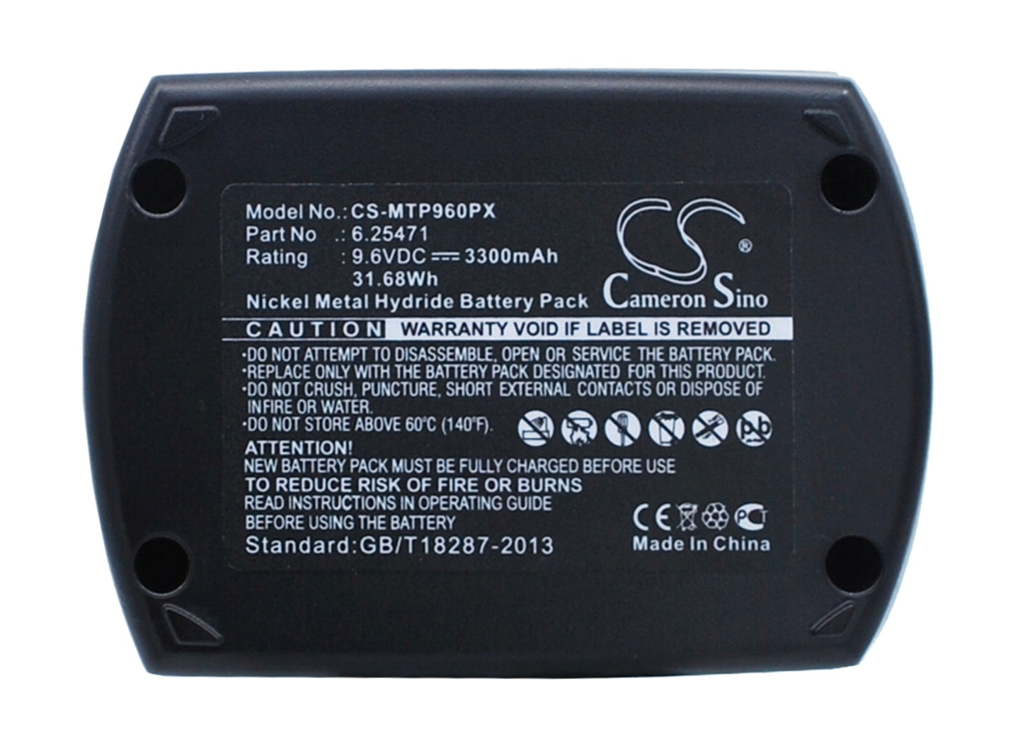 Battery for Metabo BSP9.6 3300mAh / 31.68Wh