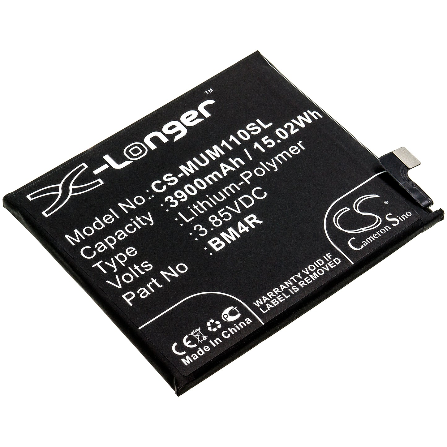 Battery for Xiaomi M2002J9E 3900mAh / 15.02Wh