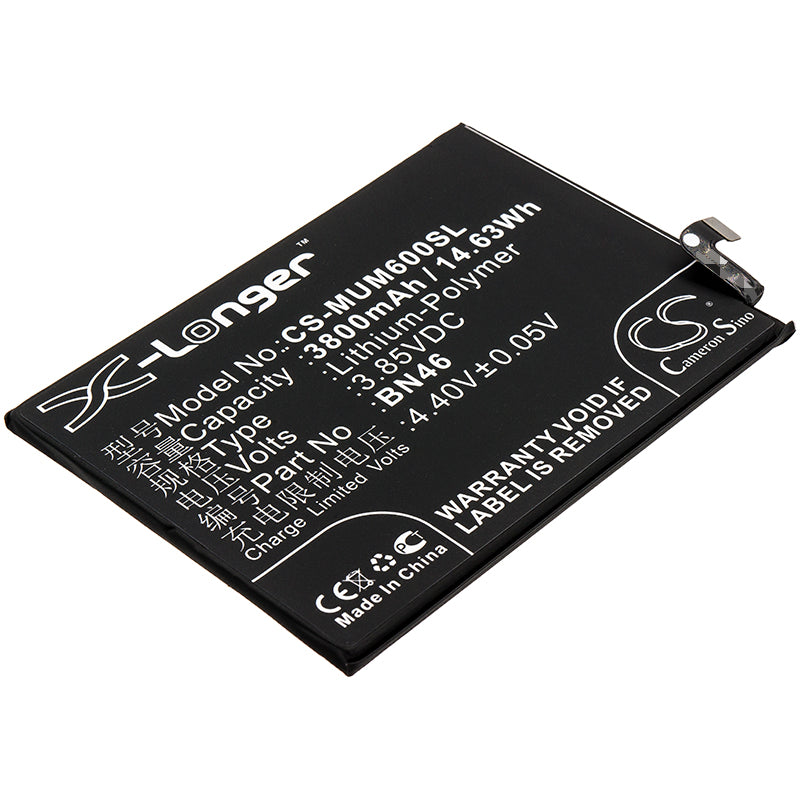 Akku Xiaomi Redmi Note 6:lle 3800mAh / 14.63Wh