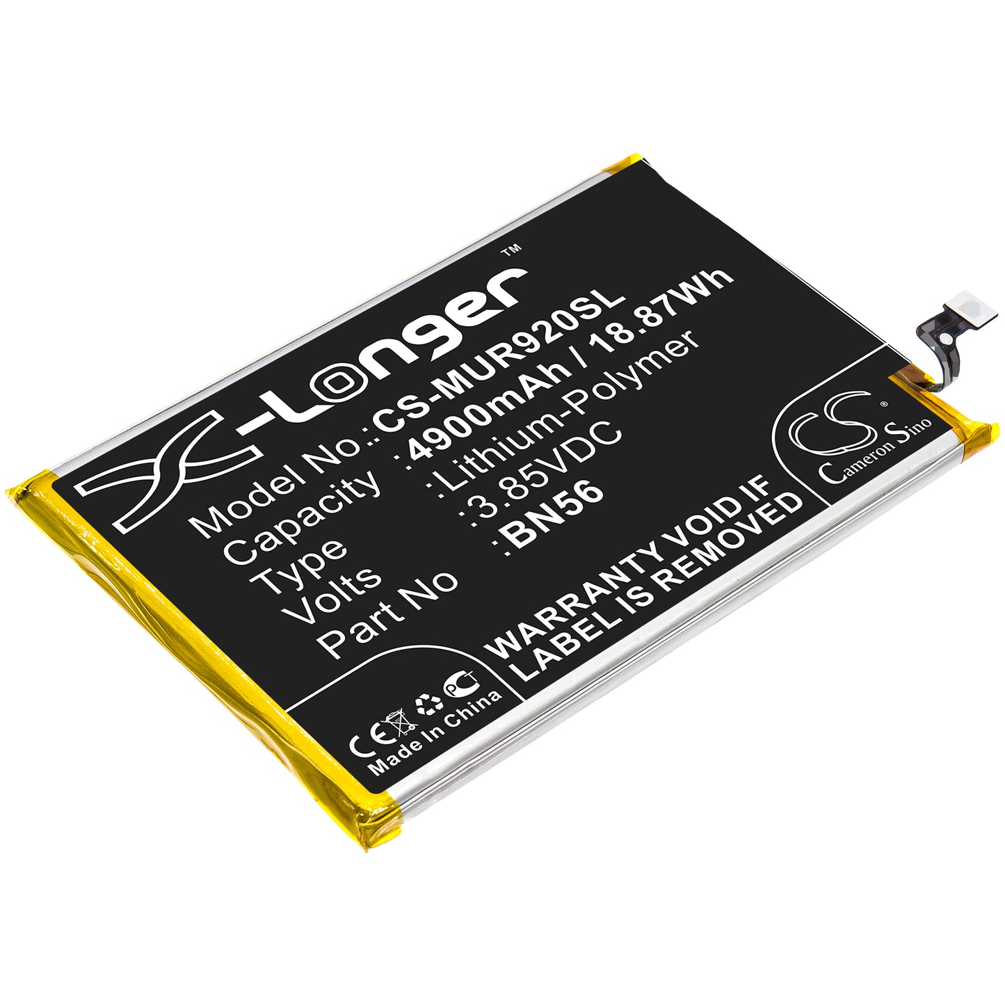 Battery for Redmi M2006C3LI 4900mAh / 18.87Wh
