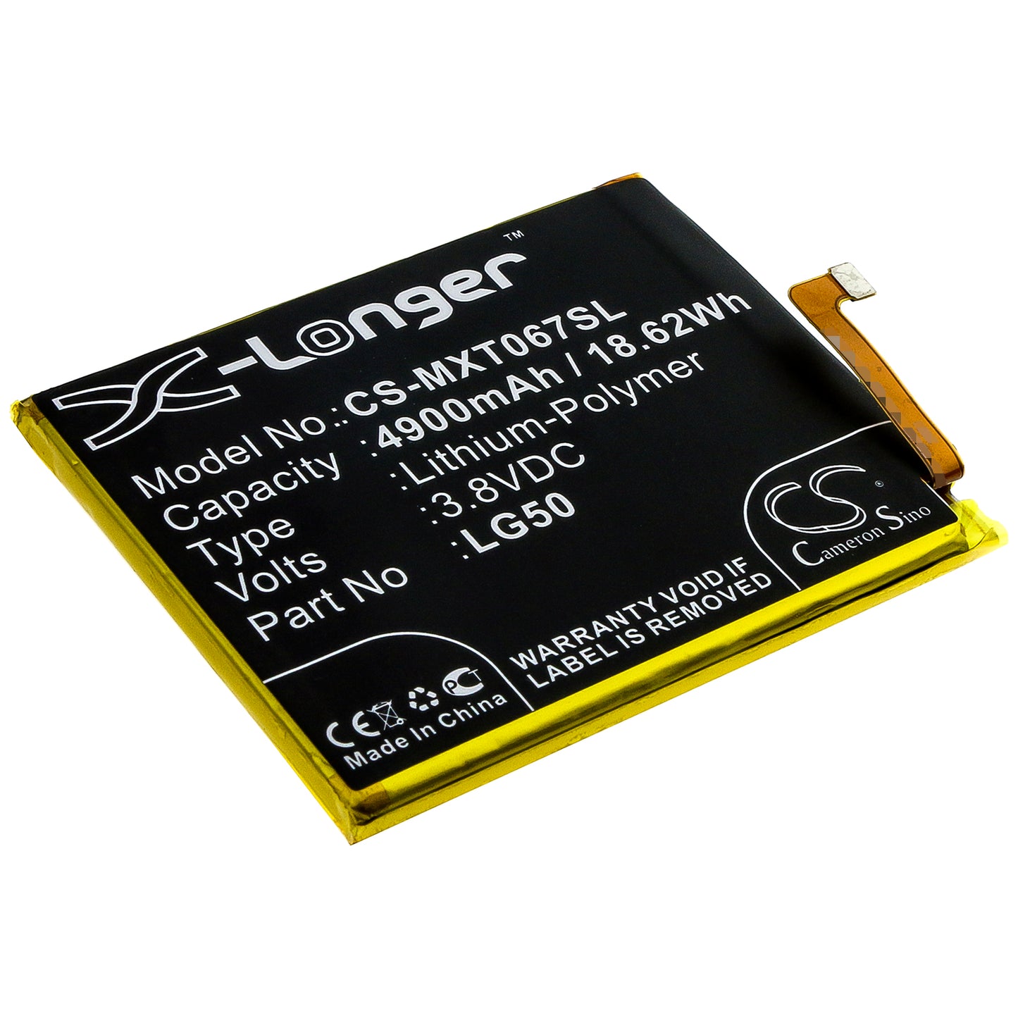 Battery for Motorola XT2067 4900mAh / 18.62Wh