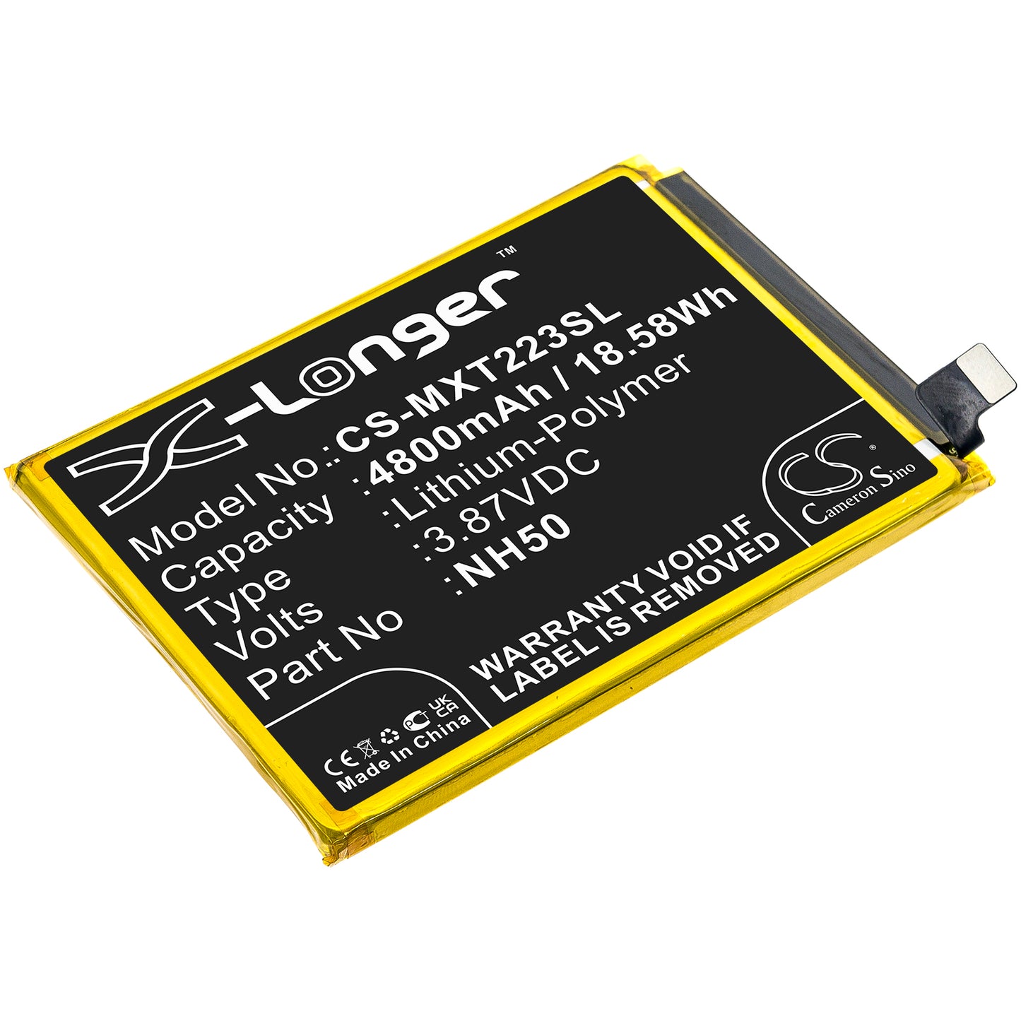 Battery for Motorola XT2231-2 4800mAh / 18.58Wh