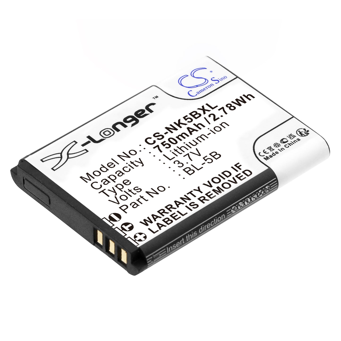 Batteri till Alcatel OT-S680 750mAh / 2.78Wh